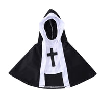 Funny Halloween Cat Cosplay Costumes Dress up Party Kitten Jesus Nun Clothes for Small Medium Dogs Cats Puppy Pet Accessories